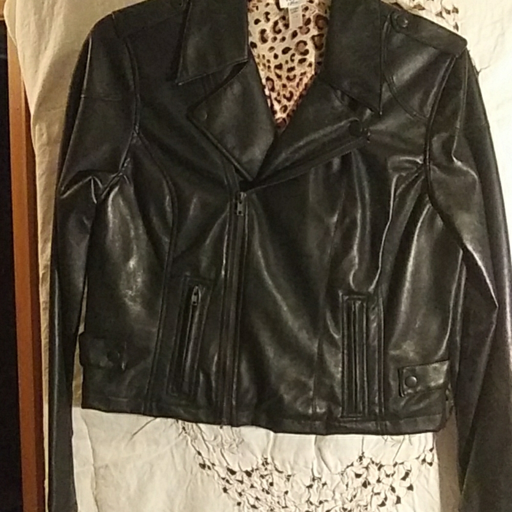 Black motorcycle jacket